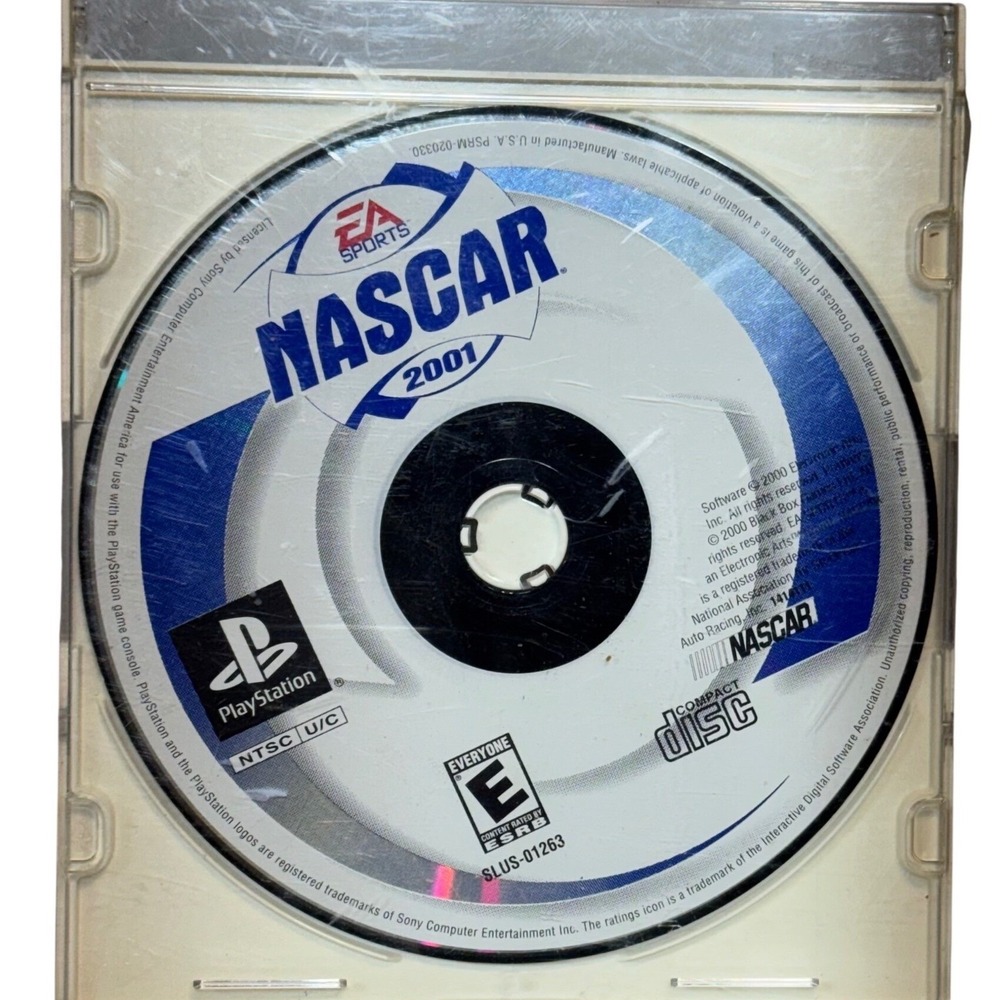 EA Sports NASCAR 2001 Racing Game PS1 Disc Only - TESTED WORKIING